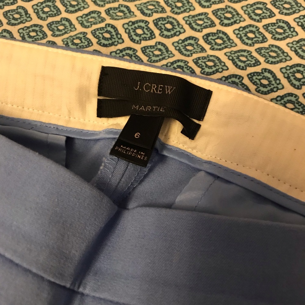 Periwinkle blue J Crew “Martie” capris